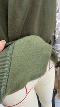 Load image into Gallery viewer, Camo Color Block Mock Neck Fleece Sweatshirt