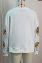 Load image into Gallery viewer, Basketball sequin embroidered overfit long sleeve sweatshirt