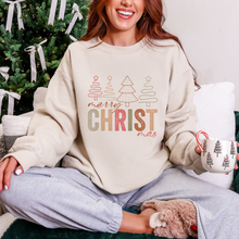 Load image into Gallery viewer, Merry CHRIST-mas Trees Graphic Tee and Sweatshirt