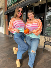 Load image into Gallery viewer, PREORDER: Over The Rainbow Striped Sweater