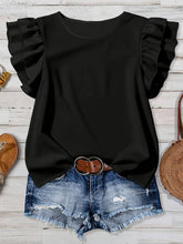 Load image into Gallery viewer, Western Vintage Summer Ruffled Sleeve Floral Print Top