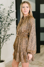 Load image into Gallery viewer, A Cheeky Little Time Tiered Dress in Pecan Brown