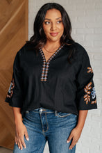 Load image into Gallery viewer, All In Me Embroidered V-Neck Blouse