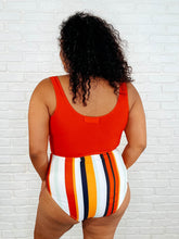 Load image into Gallery viewer, Bermuda Snap Up Swim Top in Red