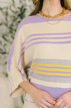 Load image into Gallery viewer, Barely Justified Striped Dolman Sleeve Top