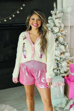 Load image into Gallery viewer, Beige and Pink Nutcracker Sweater