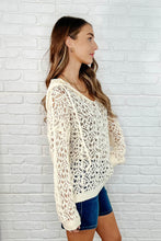 Load image into Gallery viewer, Bohemian Breeze Hooded Layering Top in Natural