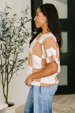 Load image into Gallery viewer, Cafe Check Relaxed Fit Sweater
