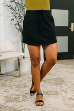 Load image into Gallery viewer, Call it What you Wanna Drawstring Skort in Black