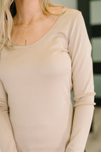 Load image into Gallery viewer, Can You Believe It Basic Long Sleeve Top In Sand