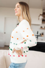 Load image into Gallery viewer, Candy Buttons Pom Detail Sweater