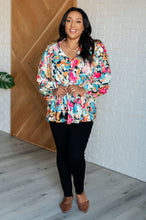 Load image into Gallery viewer, Carry Me Away Floral Peplum Blouse
