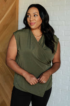 Load image into Gallery viewer, Classic Surplice Front Top in Olive
