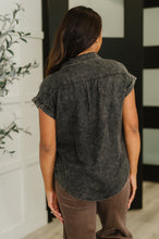 Load image into Gallery viewer, Cloud Nine to Five Button Down Blouse in Ash Black
