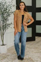 Load image into Gallery viewer, Cloud Nine to Five Button Down Blouse in Deep Camel
