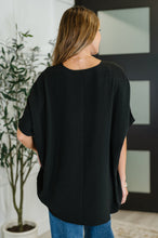 Load image into Gallery viewer, Coastal Ease V-Neck Top in Black