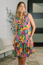 Load image into Gallery viewer, Coral Sands Collared Tank Dress in Floral Paisley