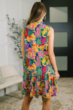 Load image into Gallery viewer, Coral Sands Collared Tank Dress in Floral Paisley