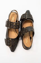 Load image into Gallery viewer, Crazy Train Buckle Pointy Toe Flats