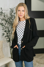 Load image into Gallery viewer, Deep Attachment Button Down Jacket in Black
