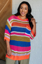 Load image into Gallery viewer, Deep Thoughts Striped Loose Knit Top
