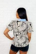 Load image into Gallery viewer, Don't Want to Wait Zebra Print Top