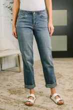 Load image into Gallery viewer, Doris Mid Rise Boyfriend with Adjustable Back Tab + Hollywood WB