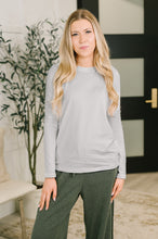 Load image into Gallery viewer, Down to the Basics Long Sleeve Top in Heathered Grey