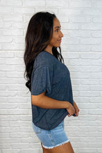 Load image into Gallery viewer, Easy Style Basic Mineral Wash Top in Ash Black