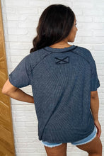 Load image into Gallery viewer, Easy Style Basic Mineral Wash Top in Ash Black