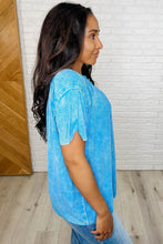 Load image into Gallery viewer, Easy Style Basic Mineral Wash Top in Deep Sky