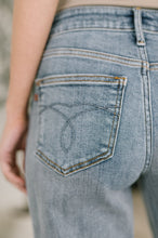 Load image into Gallery viewer, Elaine Mid Rise Boyfriend with Distress & Cuff