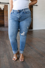 Load image into Gallery viewer, Elodie Mid Rise Distressed Boyfriend Jeans