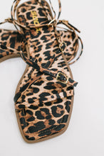 Load image into Gallery viewer, Eyeful Square Toe Ankle Strap Sandal in Leopard