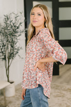 Load image into Gallery viewer, Favorite Florist Split Neck Half Sleeve Top