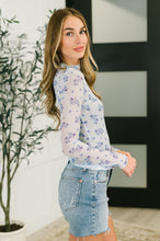 Load image into Gallery viewer, Flirty by Nature Mesh Layering Top in Light Blue