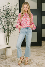 Load image into Gallery viewer, Garden Kiss V-Neck Puff Sleeve Blouse
