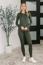 Load image into Gallery viewer, Get Me Cozy Set in Dark Olive
