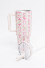Load image into Gallery viewer, Girly Girl Bow and Floral Tumbler