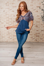 Load image into Gallery viewer, Greece Lightning V-Neck Blouse