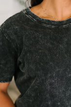 Load image into Gallery viewer, Had to Be There Mineral Wash Tee in Ash Black