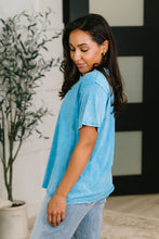 Load image into Gallery viewer, Had to Be There Mineral Wash Tee in Deep Sky