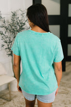 Load image into Gallery viewer, Had to Be There Mineral Wash Tee in Turquoise