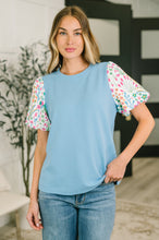 Load image into Gallery viewer, High Expectations Contrast Puff Sleeve Blouse