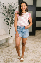 Load image into Gallery viewer, How Do You Do Flutter Sleeve Top in Rose