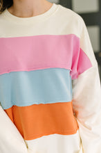 Load image into Gallery viewer, Humor Me Color Block Relaxed Pullover