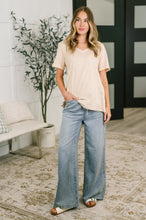 Load image into Gallery viewer, I Don't Have to Choose V-Neck Tee in Oatmeal