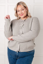 Load image into Gallery viewer, I Don't Know Why Bow Front Cardigan