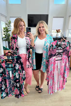 Load image into Gallery viewer, Lizzy Cardigan in Navy and Pink Paisley