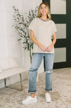 Load image into Gallery viewer, I Think I'm in Love Round Neck Loose Tee in Khaki Leopard